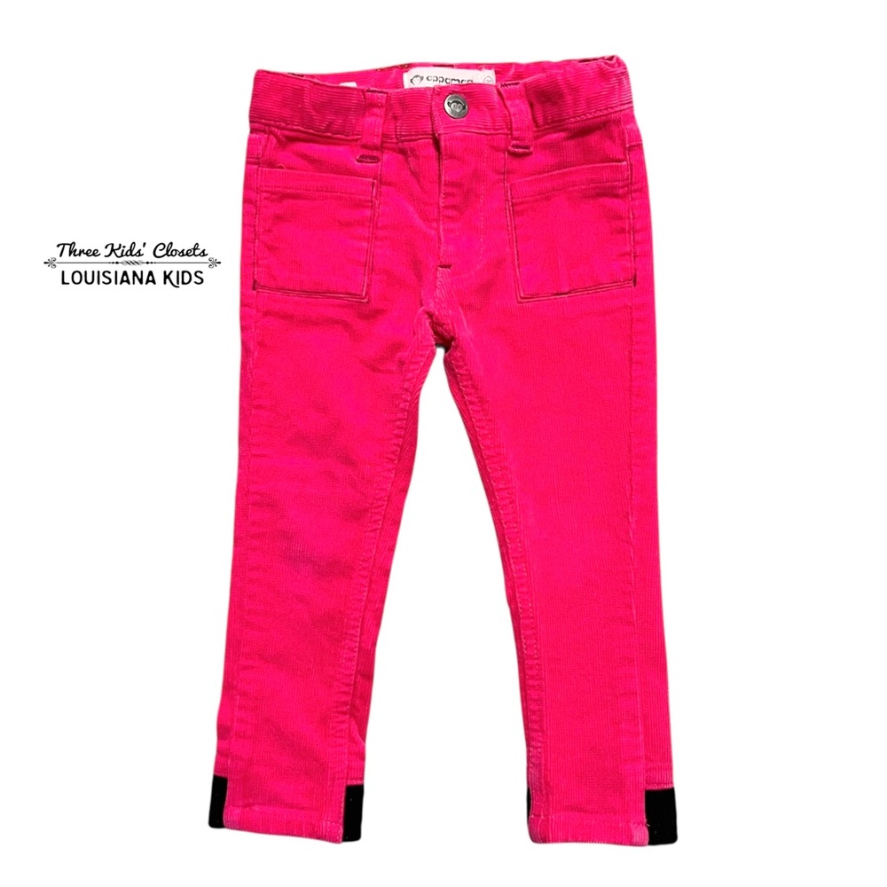 Appaman 2T Girls Vibrant Pink Corduroy Panta
